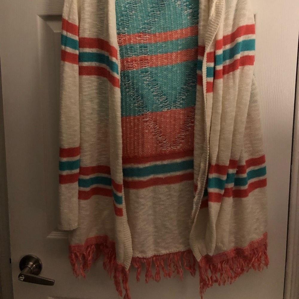 Light Sweater with Frayed Edge